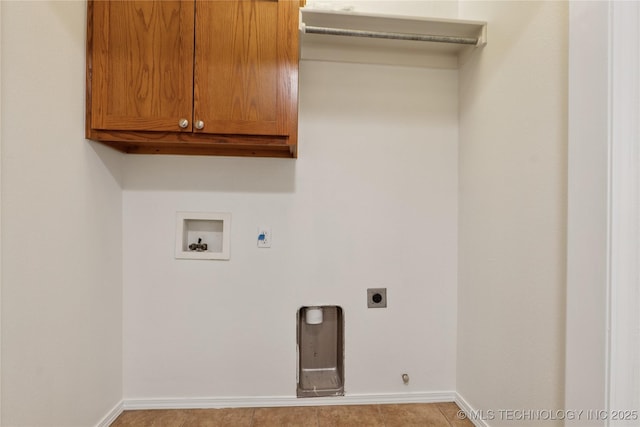 2110 S Javine Ct, Skiatook, OK 74070 - laundry area with hookup for a washing machine, electric dryer hookup, and cabinet space