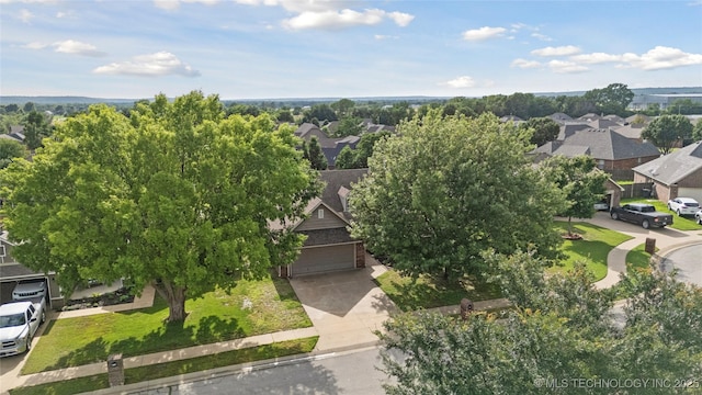 2110 S Javine Ct, Skiatook, OK 74070 - aerial perspective of suburban area