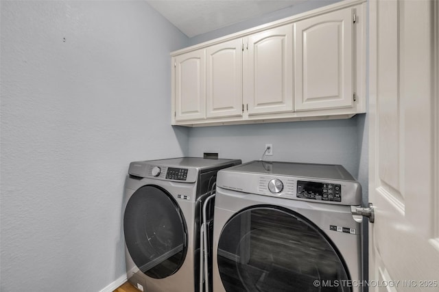7416 S 109th E Ave, Tulsa, OK 74133 - laundry area featuring cabinet space and washer and dryer