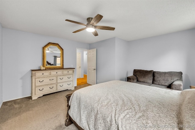 7416 S 109th E Ave, Tulsa, OK 74133 - carpeted bedroom with ceiling fan and baseboards