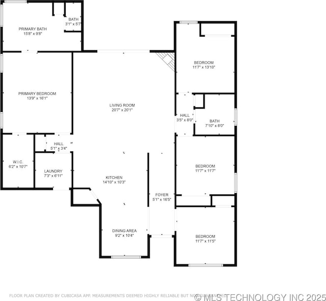 14220 S Vandalia Ave, Bixby, OK 74008 - view of property floor plan