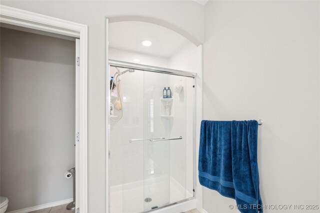 14220 S Vandalia Ave, Bixby, OK 74008 - full bathroom with a stall shower