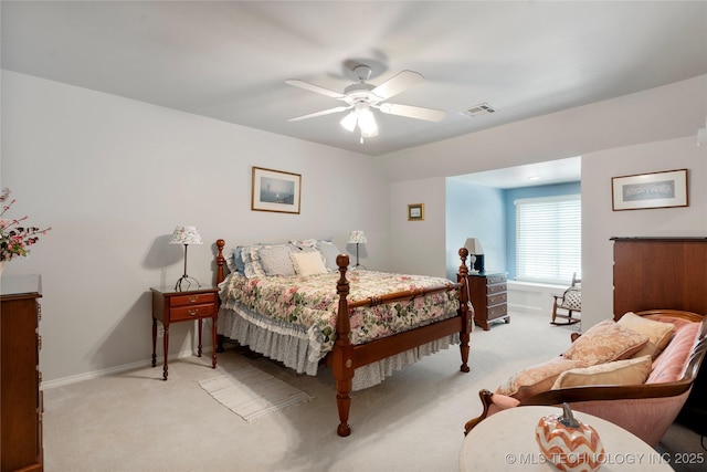 243 E 27th Pl, Tulsa, OK 74114 - bedroom featuring light colored carpet and a ceiling fan