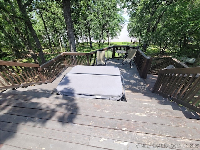 1416 Robin Hood Rd, Eufaula, OK 74432 - view of wooden terrace