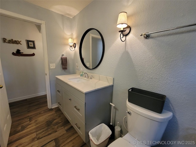 1416 Robin Hood Rd, Eufaula, OK 74432 - bathroom featuring wood finished floors and vanity