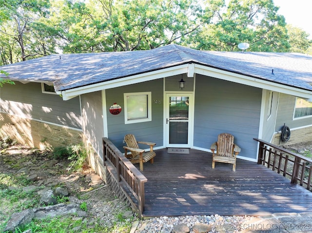 1416 Robin Hood Rd, Eufaula, OK 74432 - view of wooden porch