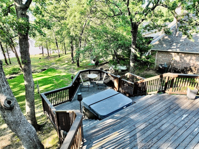 1416 Robin Hood Rd, Eufaula, OK 74432 - deck with a yard