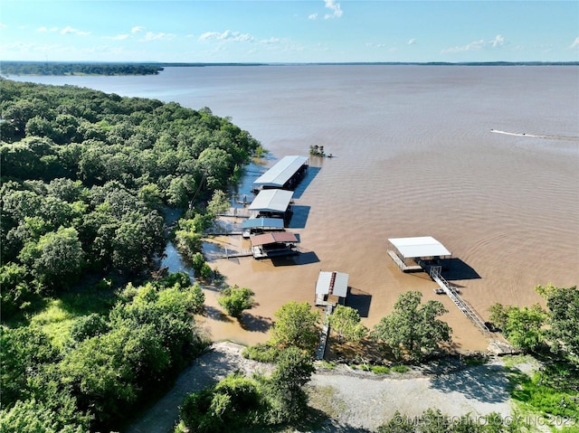 1416 Robin Hood Rd, Eufaula, OK 74432 - aerial view of a large body of water