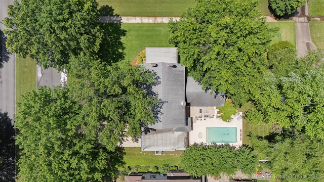 429 Kendall, Muskogee, OK 74401 - bird's eye view of a pool area