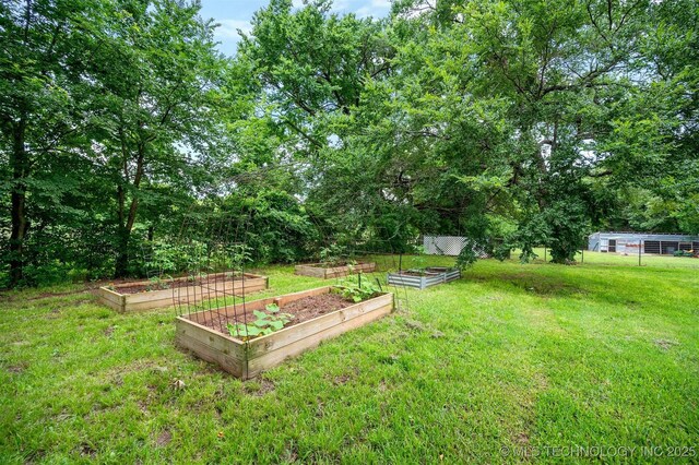 1001 E 1990th Rd, Soper, OK 74759 - view of yard with a garden