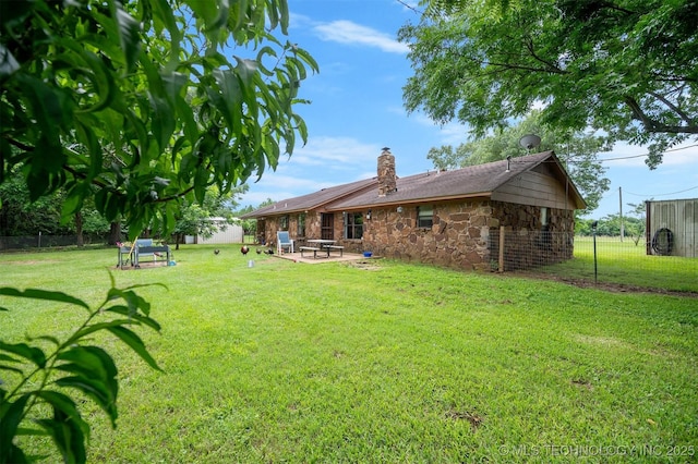 1001 E 1990th Rd, Soper, OK 74759 - view of yard featuring a patio area