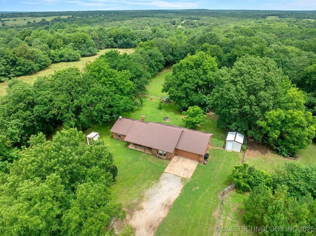 1001 E 1990th Rd, Soper, OK 74759 - view of property location featuring a heavily wooded area