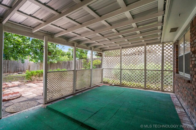 6725 E 51st Pl S, Tulsa, OK 74145 - view of unfurnished sunroom