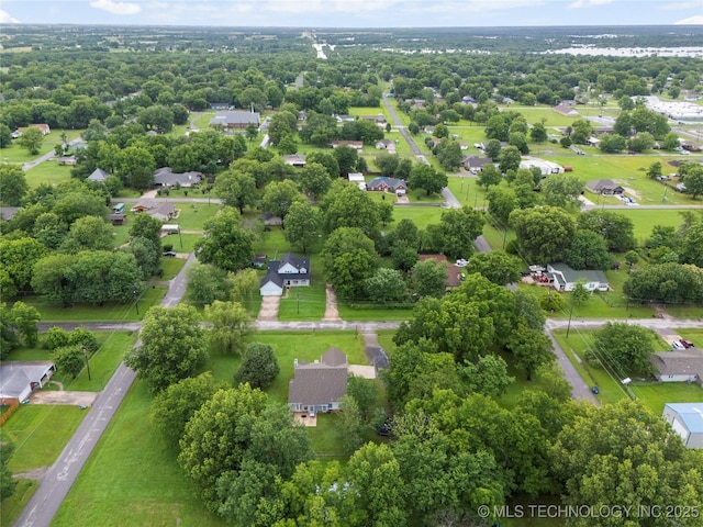 704 NE 3rd St, Wagoner, OK 74467 - aerial perspective of suburban area