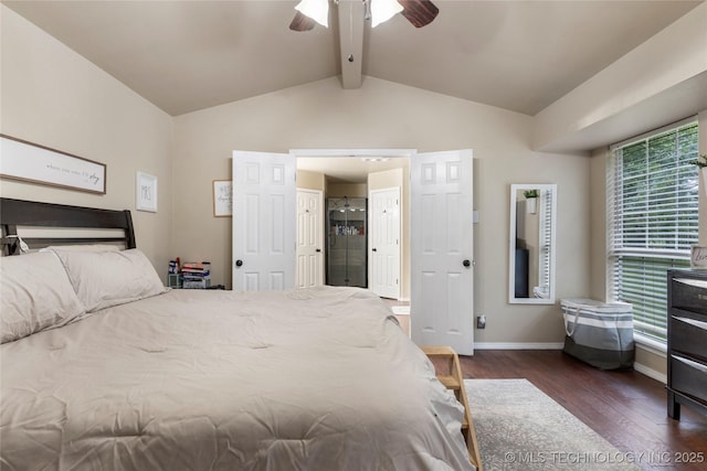 704 NE 3rd St, Wagoner, OK 74467 - bedroom with wood finished floors and a ceiling fan