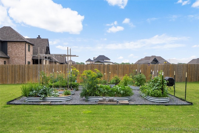 17831 S 46th E Ave, Bixby, OK 74008 - view of yard with a vegetable garden