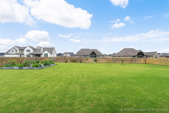 17831 S 46th E Ave, Bixby, OK 74008 - fenced backyard featuring a residential view and a garden