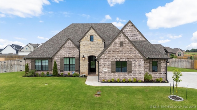 17831 S 46th E Ave, Bixby, OK 74008 - view of front of home featuring brick siding and roof with shingles