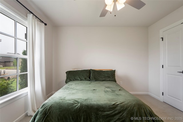 17831 S 46th E Ave, Bixby, OK 74008 - bedroom with light colored carpet and ceiling fan