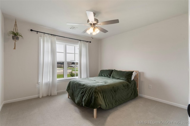 17831 S 46th E Ave, Bixby, OK 74008 - bedroom with light colored carpet and a ceiling fan