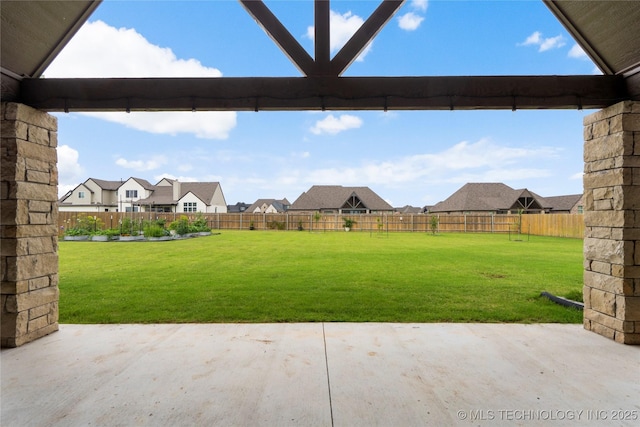 17831 S 46th E Ave, Bixby, OK 74008 - fenced backyard featuring a patio area and a residential view