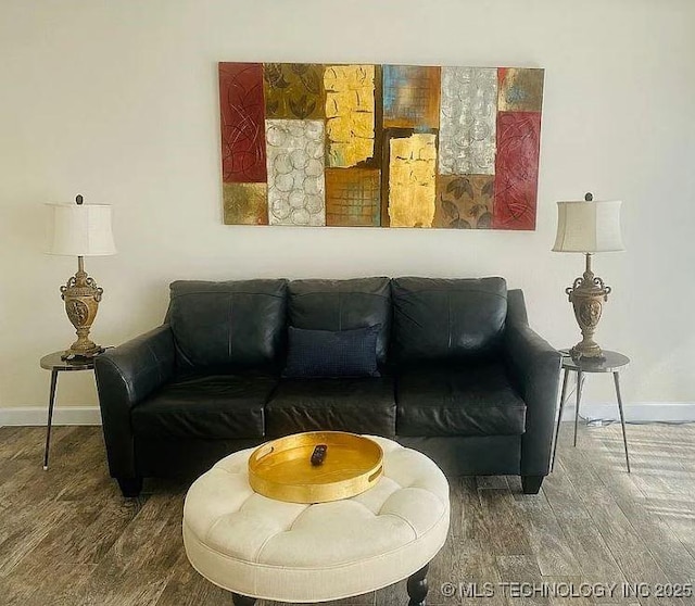 410 W 7th St Unit 229, Tulsa, OK 74119 - living area featuring wood finished floors