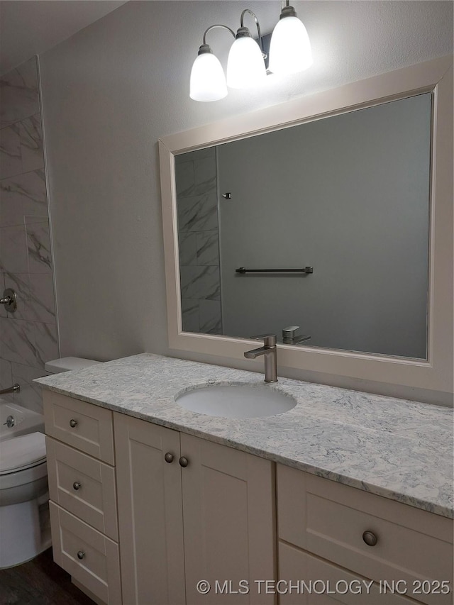 12623 E 19th St, Tulsa, OK 74128 - full bathroom with vanity and bathing tub / shower combination