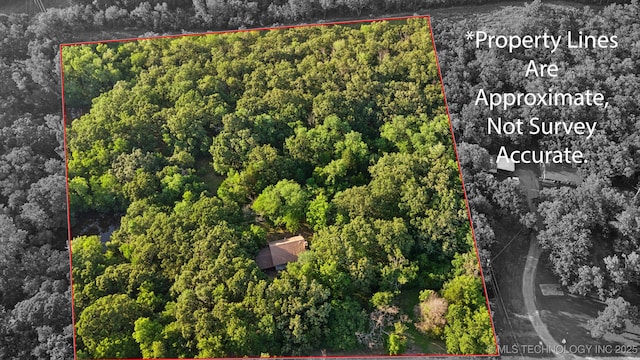 905 W Andrew Ave, Sapulpa, OK 74066 - aerial overview of property's location featuring property boundaries highlighted