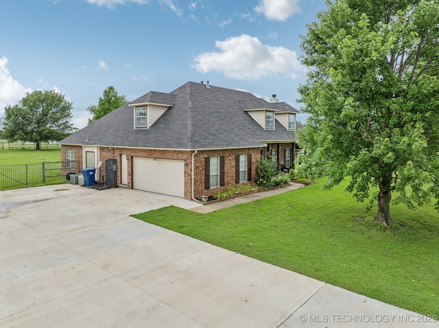 11902 N 150th E Ave, Collinsville, OK 74021 - view of front of home featuring brick siding, driveway, a garage, and roof with shingles