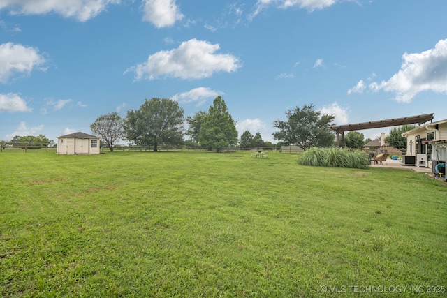 11902 N 150th E Ave, Collinsville, OK 74021 - view of yard featuring a patio area and an outdoor structure
