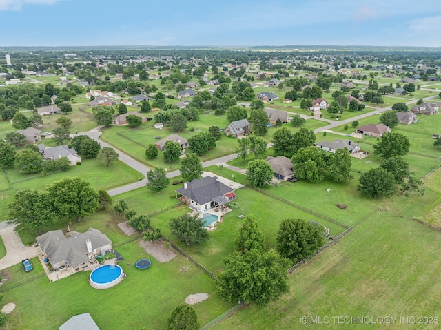 11902 N 150th E Ave, Collinsville, OK 74021 - bird's eye view of a pool