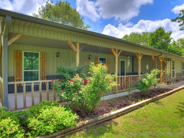 30833 S 4190th Rd, Inola, OK 74006 - view of front of home with a porch