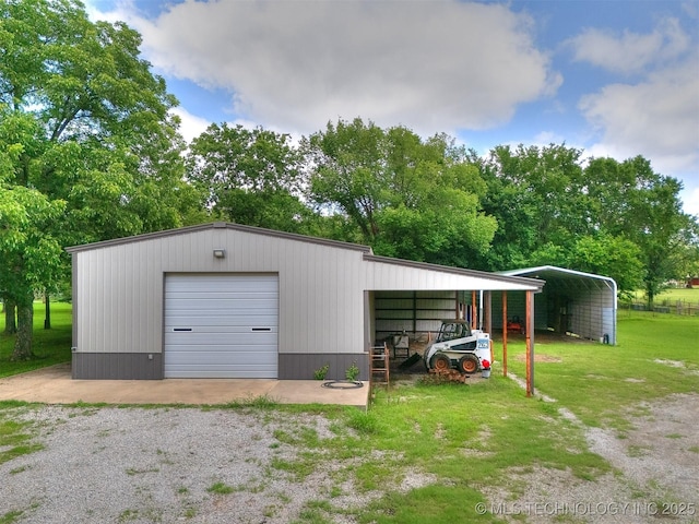 30833 S 4190th Rd, Inola, OK 74006 - garage with a garage and gravel driveway