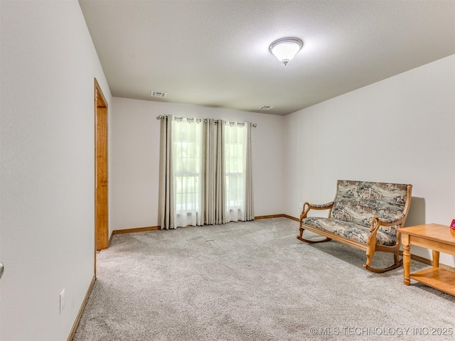 30833 S 4190th Rd, Inola, OK 74006 - living area featuring carpet flooring and a textured ceiling