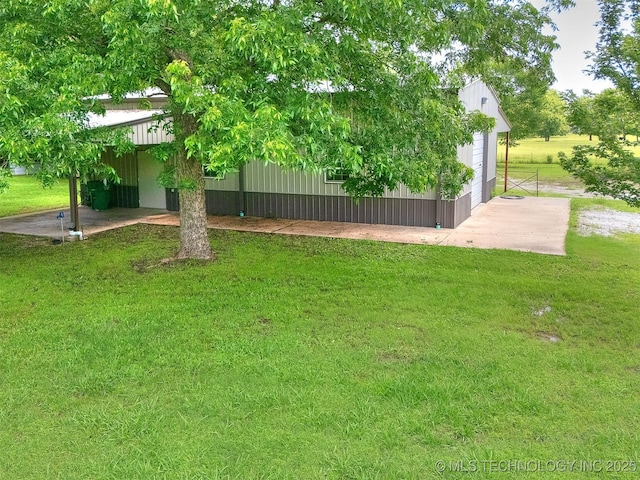 30833 S 4190th Rd, Inola, OK 74006 - view of grassy yard with a garage