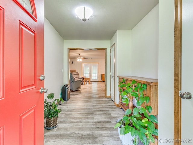 30833 S 4190th Rd, Inola, OK 74006 - hallway with wood finished floors