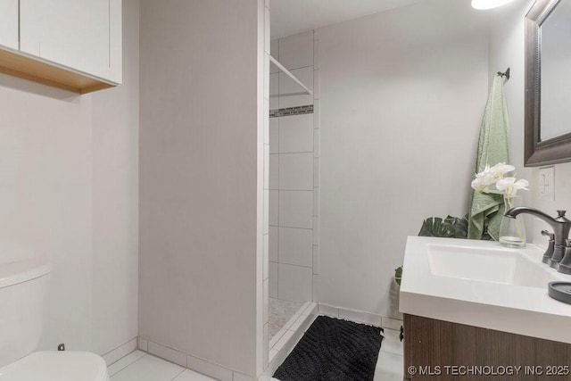 17069 S 87th Ave E, Bixby, OK 74008 - full bath featuring tile patterned flooring, a shower stall, and vanity
