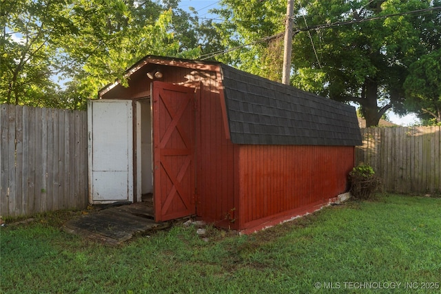 4138 E 36th St, Tulsa, OK 74135 - view of shed with a fenced backyard