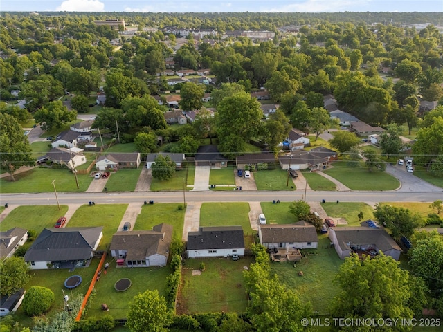 4138 E 36th St, Tulsa, OK 74135 - aerial view of property's location featuring nearby suburban area