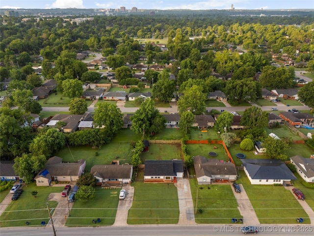 4138 E 36th St, Tulsa, OK 74135 - aerial perspective of suburban area