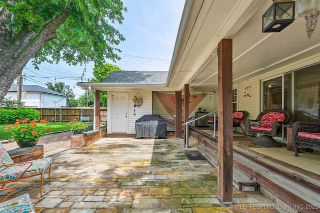1347 E 37th St, Tulsa, OK 74105 - view of patio / terrace featuring area for grilling