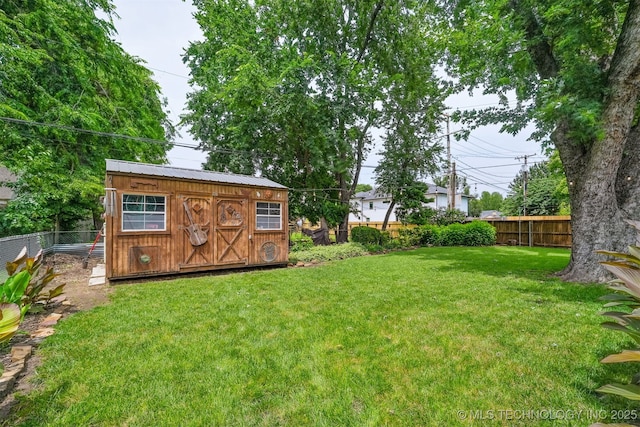 1347 E 37th St, Tulsa, OK 74105 - fenced backyard featuring a shed