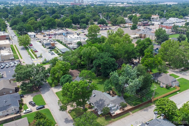 1347 E 37th St, Tulsa, OK 74105 - bird's eye view of a tree filled landscape