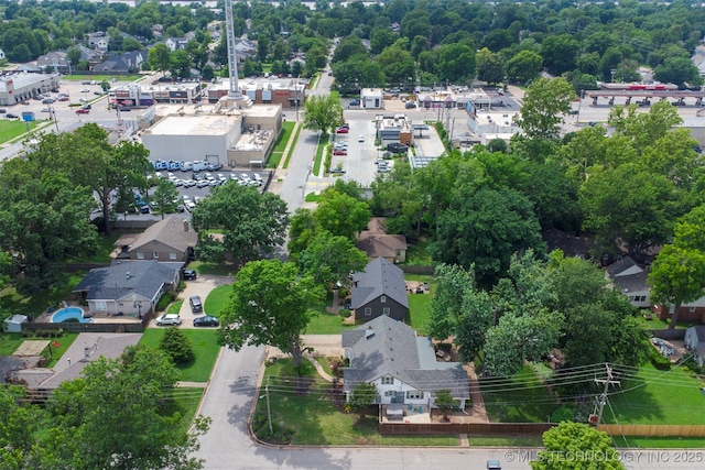 1347 E 37th St, Tulsa, OK 74105 - aerial view of property's location with nearby suburban area