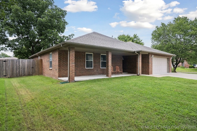 13111 E 80th St N, Owasso, OK 74055 - single story home with driveway, an attached garage, brick siding, and a shingled roof