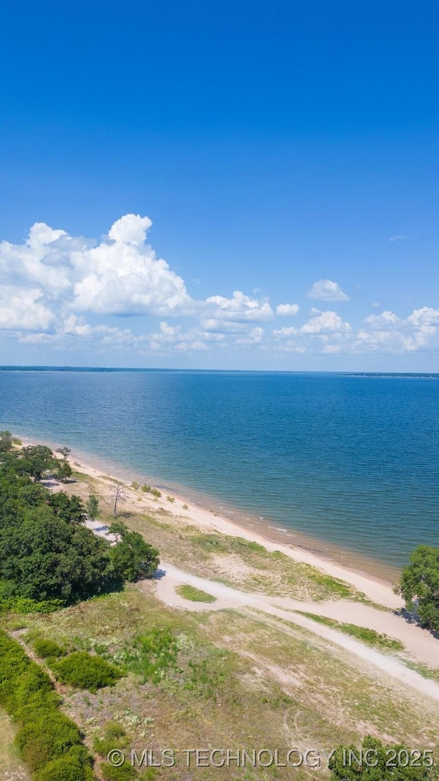 3942 Elm Dr, Kingston, OK 73439 - water view featuring nearby beach