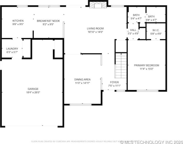 2519 W 53rd St, Tulsa, OK 74107 - view of room layout
