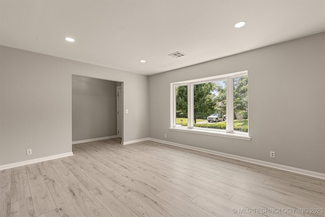 9421 S 69th E Ave, Tulsa, OK 74133 - spare room featuring recessed lighting and light wood finished floors