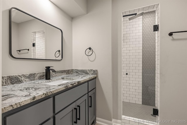 9421 S 69th E Ave, Tulsa, OK 74133 - full bath with vanity and tiled shower