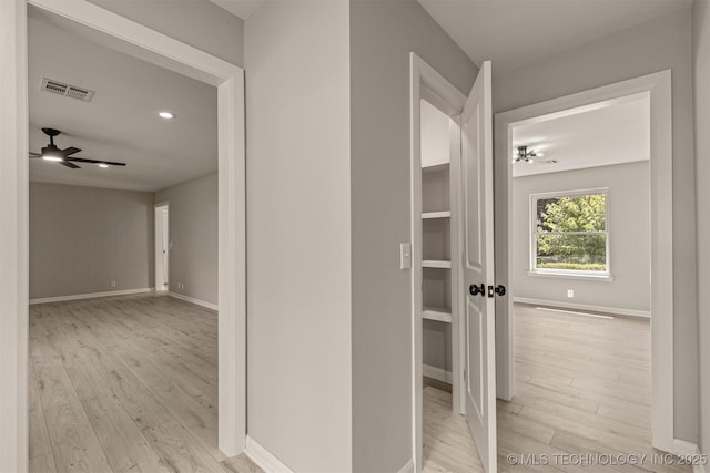 9421 S 69th E Ave, Tulsa, OK 74133 - hall featuring light wood finished floors and recessed lighting